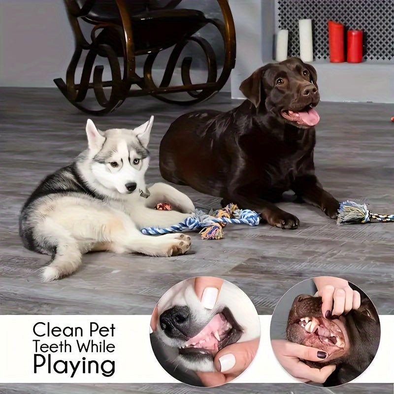 Dog Teething Toys Set with Rubber Chew Toys, Rope Toys & Interactive Balls for Small & Medium Breed Dogs, Durable Teething Relief Bundle – Puppy Chew Toys 20 - product image 2
