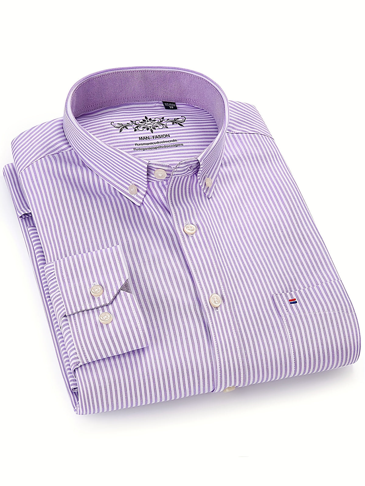 Men's Long Sleeve Shirt with Classic Stripes, Ideal for Business Formal Events, Perfect Gift for Him - product image 11