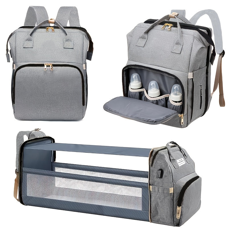 Backpack for Diapers, Versatile Baby Changing Bags Featuring Stroller Straps and Pockets for Milk Bottles, Spacious Nappy Backpack Suitable for Boys and Girls - product image 3