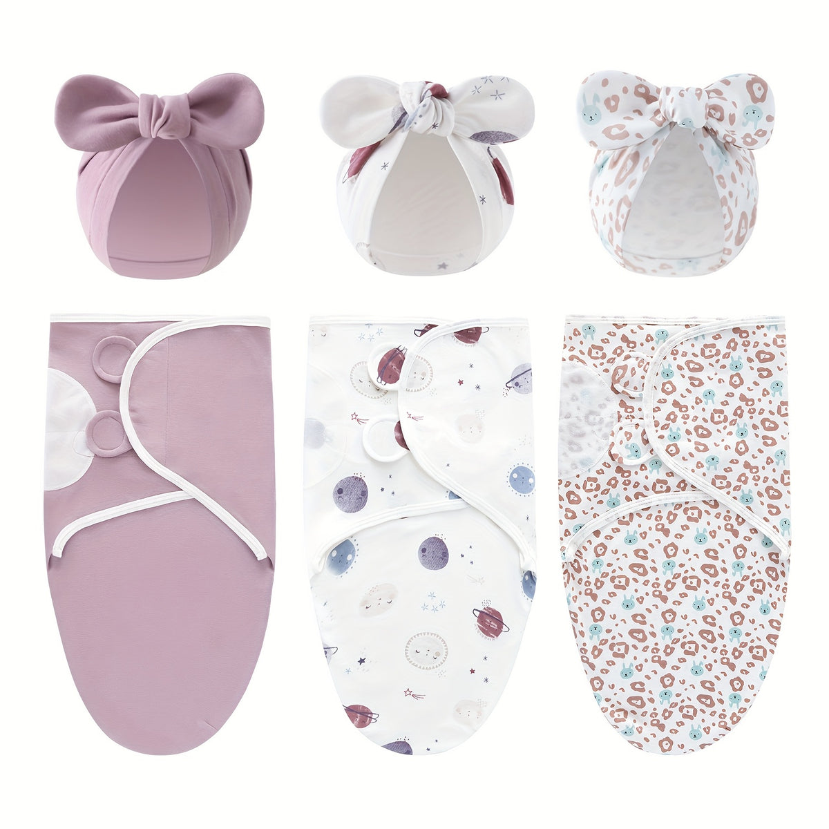 Newborn Blanket and Baby Hat, Suitable for 0-3 Months Old, The Design Mimics The Shape of The Womb and Is Available in Multiple Colors. A Must-Have for Newborns - product image 13