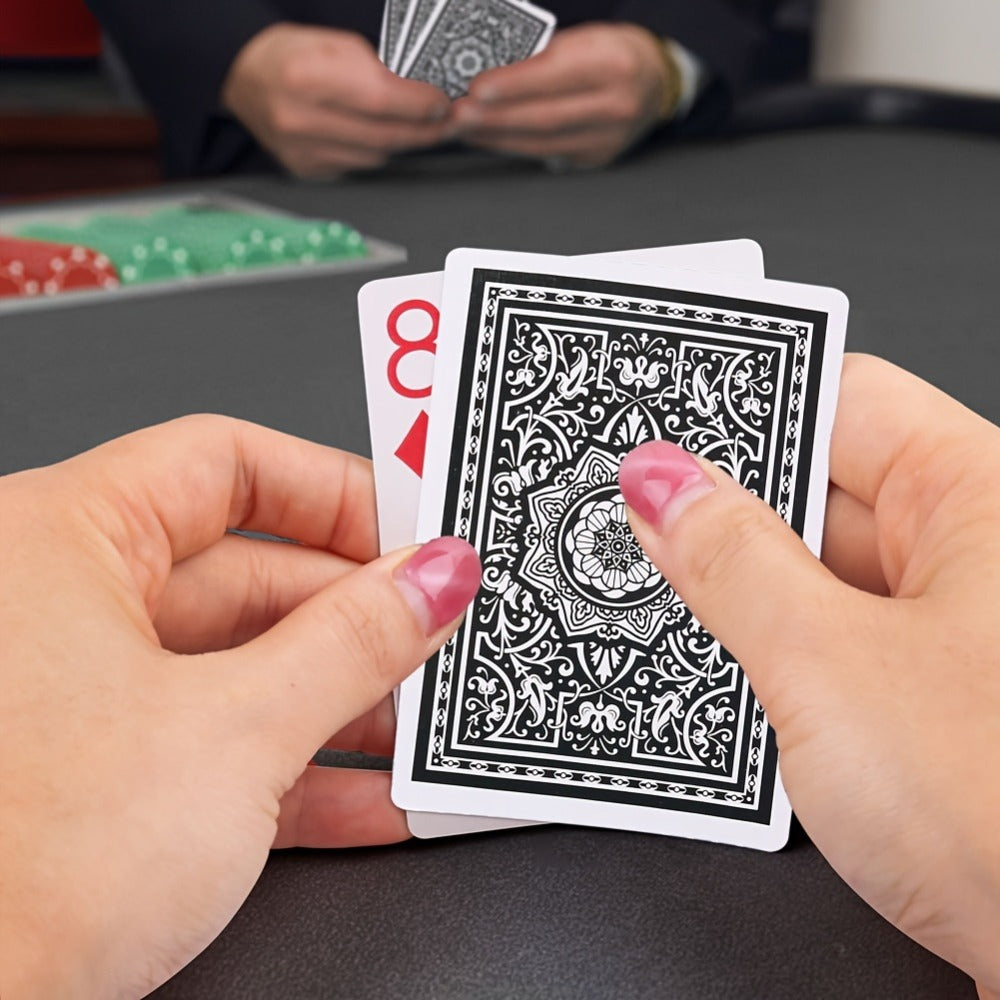 Large Print Poker Size Card Set for Texas Hold'em Blackjack Euchre Bridge Family Game Night Party & Senior Players | Jumbo Index Playing Cards 12 Decks (6 Red - product image 5