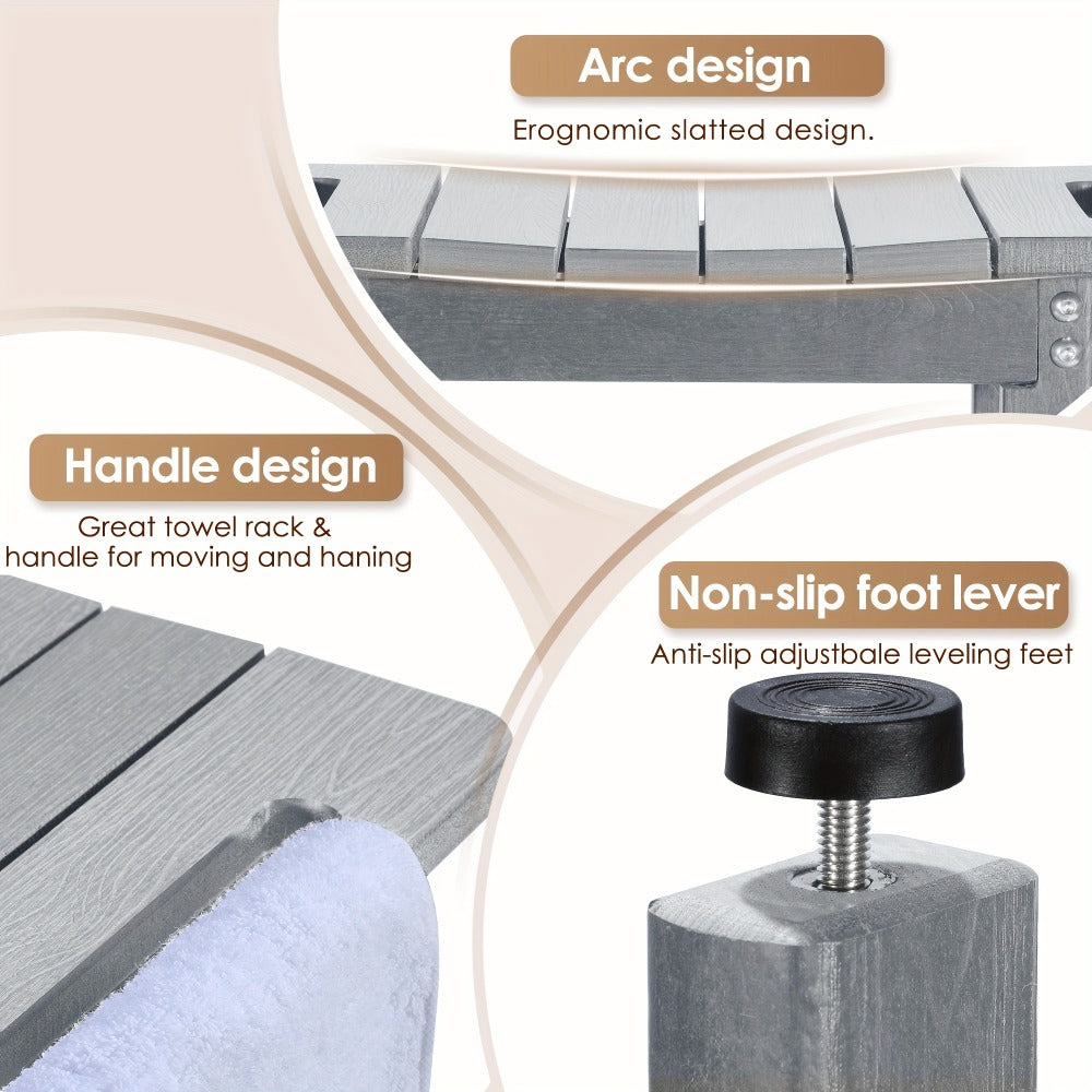 Shower Stool Bathroom Bench Non-Slip Waterproof Bath Seat for Elderly Seniors Disabled Adults Inside Shower Tub Lightweight Sturdy Bathroom Chair - product image 8