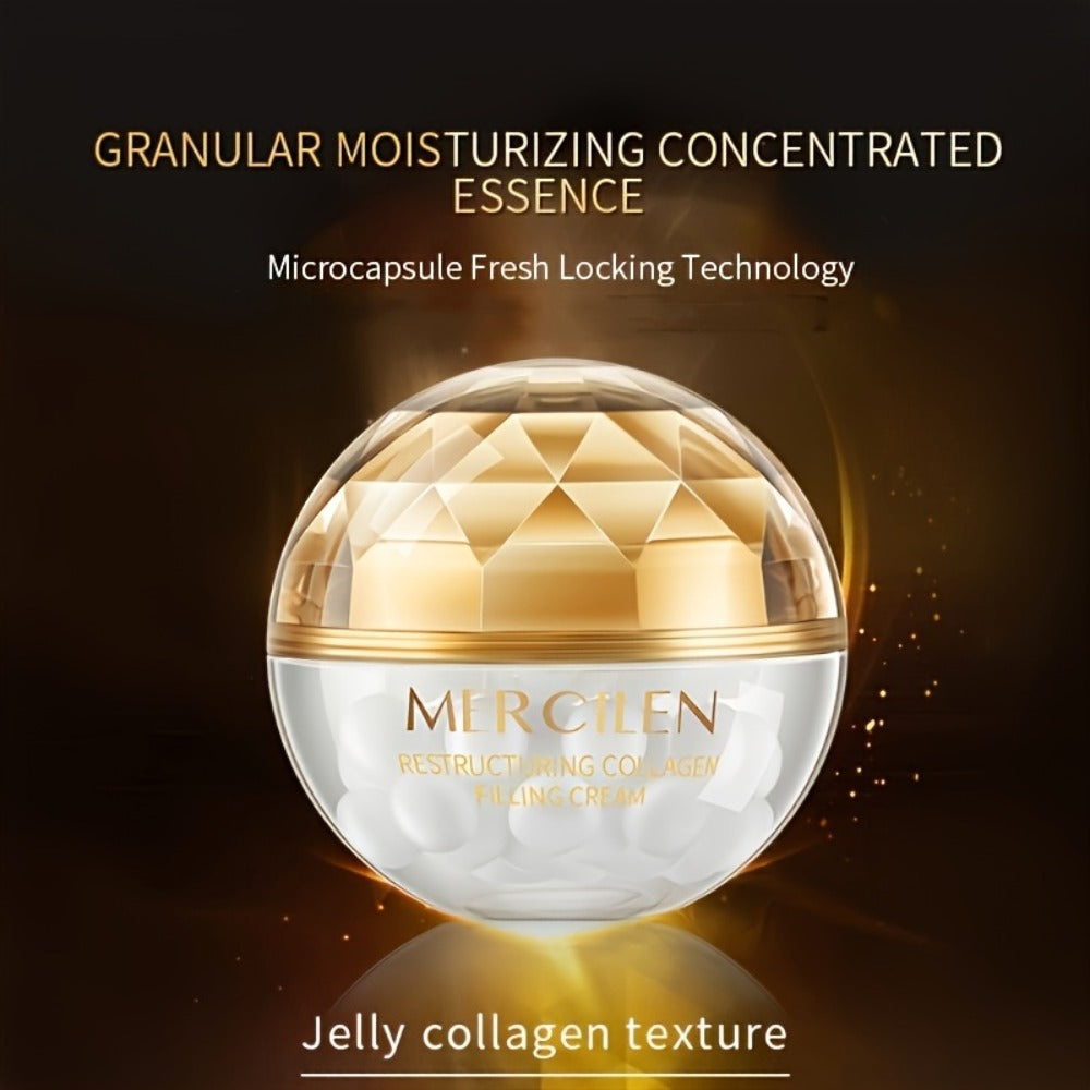 Collagen Filling Face Cream with Hyaluronic Acid & Squalane — Deep Firming & Restructuring Anti-Aging Moisturizer, Plumps Fine Lines, Nourishing Skin Toning Cream for Women, 70g - product image 2