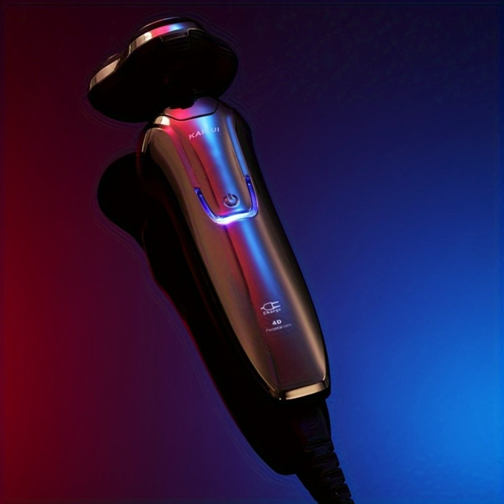 Electric Shaver for Men 4D Floating Triple Blade Waterproof — Wet Dry Razor with LED Battery Display & Type-C Fast Charging, High-End Close Shave Grooming Gift for Dad Husband - product image 4