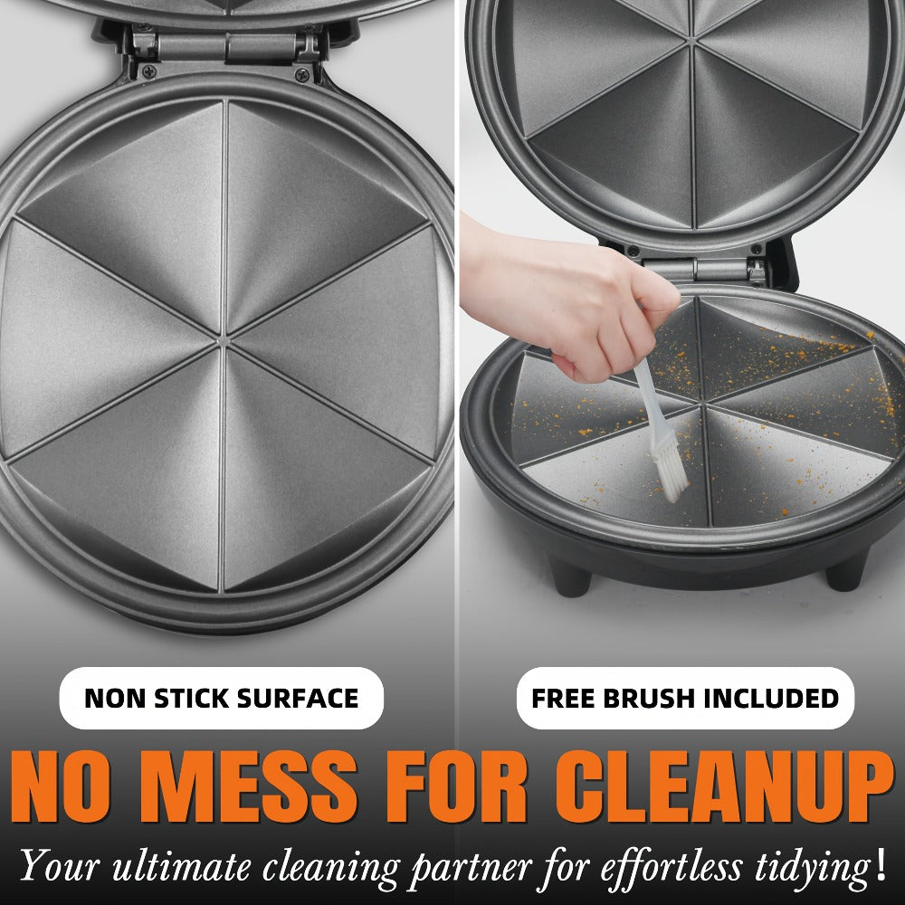 Electric Quesadilla Maker 9.5 Inch – Grilled Cheese Machine, Extra Stuffing Capacity, Easy 6-Wedge Slice, Non-Slip Feet | Also Available as 12 Inch Pizza Maker - product image 5
