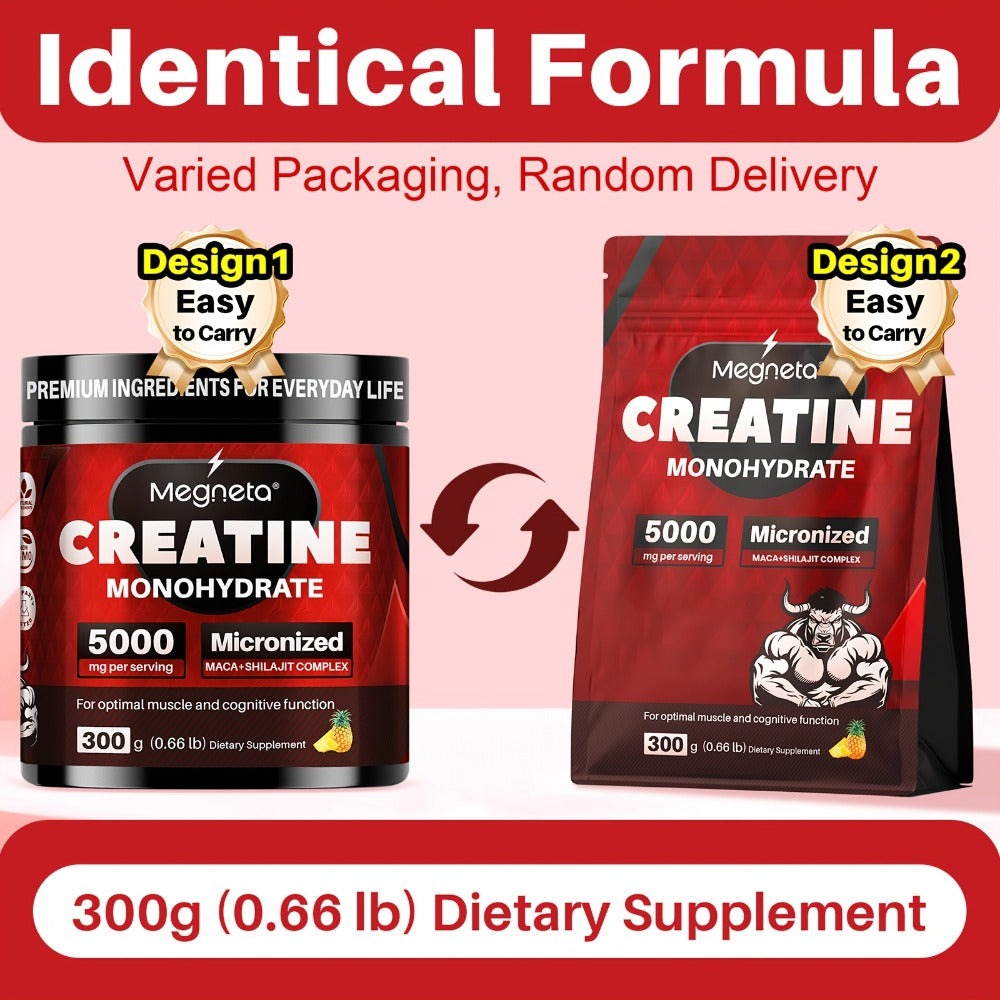 Micronized Creatine Monohydrate Powder 300g — 5000mg Per Serving | 60 Servings | Strength, Power & Focus Formula | No Artificial Sweeteners or Flavors | Pure Unflavored Pre & Post  - product image 12