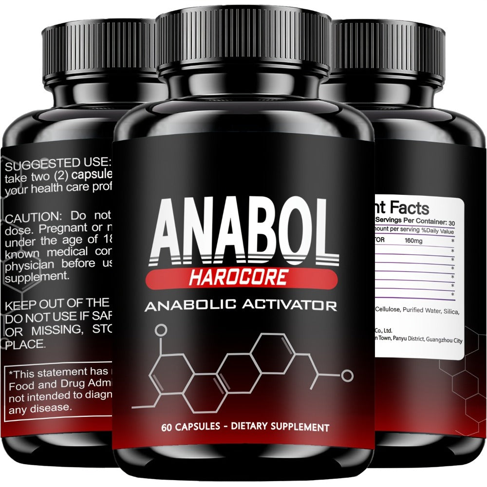 Anabol Hardcore Anabolic Activator for Men — Advanced Energy, Strength & Muscle Performance Formula with 6-Keto-Diosgenin & Hecogenin | Daily Wellness Support | 60 Capsules | 1-3 B - product image 13