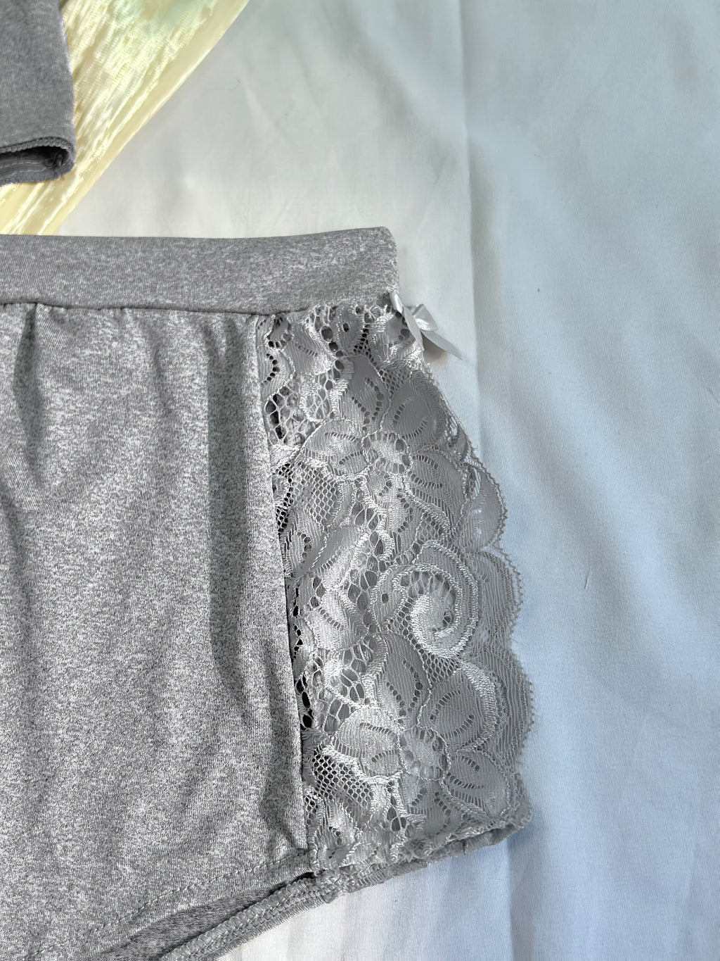 Solid Color Lace Splicing Halter Neck Tie Backless Button Splicing Bilateral Side Opening Lace Splicing Soft -friendly Sexy Home Pajamas Set - product image 39