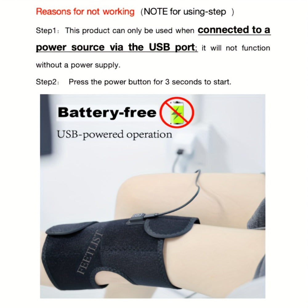 Knee Massager with Heat – 3-Level Heating Pad for Knee Pain Relief, Joint & Muscle Warmth, Anti-Slip Breathable Knee Brace for Men & Women - product image 10