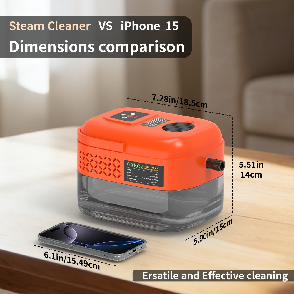 Handheld Steam Cleaner High Pressure 9-Gear Adjustment & LCD Display, 1200ml Water Tank, Portable High-Temp Steamer for Kitchen Carpet Sofa Grout Tile - product image 4