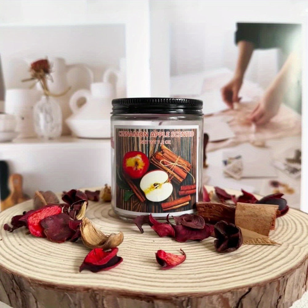 Scented Candle Soy Wax – Pumpkin & Apple Cinnamon Fall Autumn Jar Candle, 7.2oz 50+ Hour Burn, Cozy Home Fragrance Gift for Women & Men, Friends, Family & Coworkers, Christmas & Va - product image 7