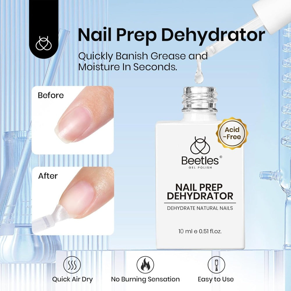 Nail Glue and Dehydrator Kit 3Pcs Acid-Free HEMA-Free – Professional Bond Primer Prep Set for Press On Nails Tips Extensions Gel Manicure Long Lasting Adhesion Gift for Women - product image 3