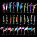 Spinner Bait Set 30-Piece Fishing Lures Kit – Premium ABS & Iron Spoon Lures – Trout – Hard Baits & Crankbaits for Bass – Crappie & Walleye – Sturdy Freshwater - product image