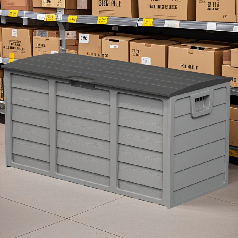 75 Gallon Resin Outdoor Storage Box with Handles, Deck Box with Handles for Pool Accessories, Garden Tools, Camping Gear, Holiday Gift, Easy to Assemble, Box - product image 10