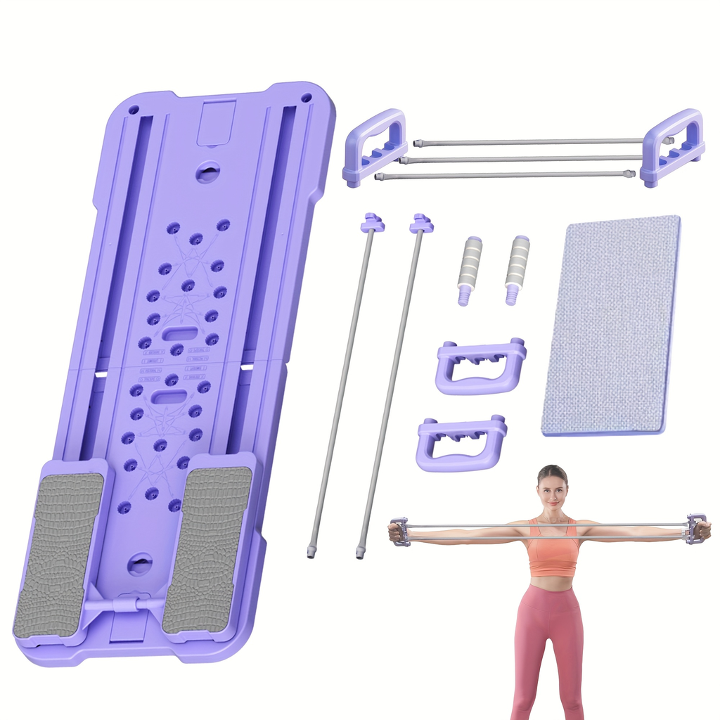 Foldable Ab Wheel & Push-Up Workout Machine for Full Body Core Training, Muscle Toning & Home Gym Fitness | Portable Pilates Reformer Board 9-in-1 - product image 23