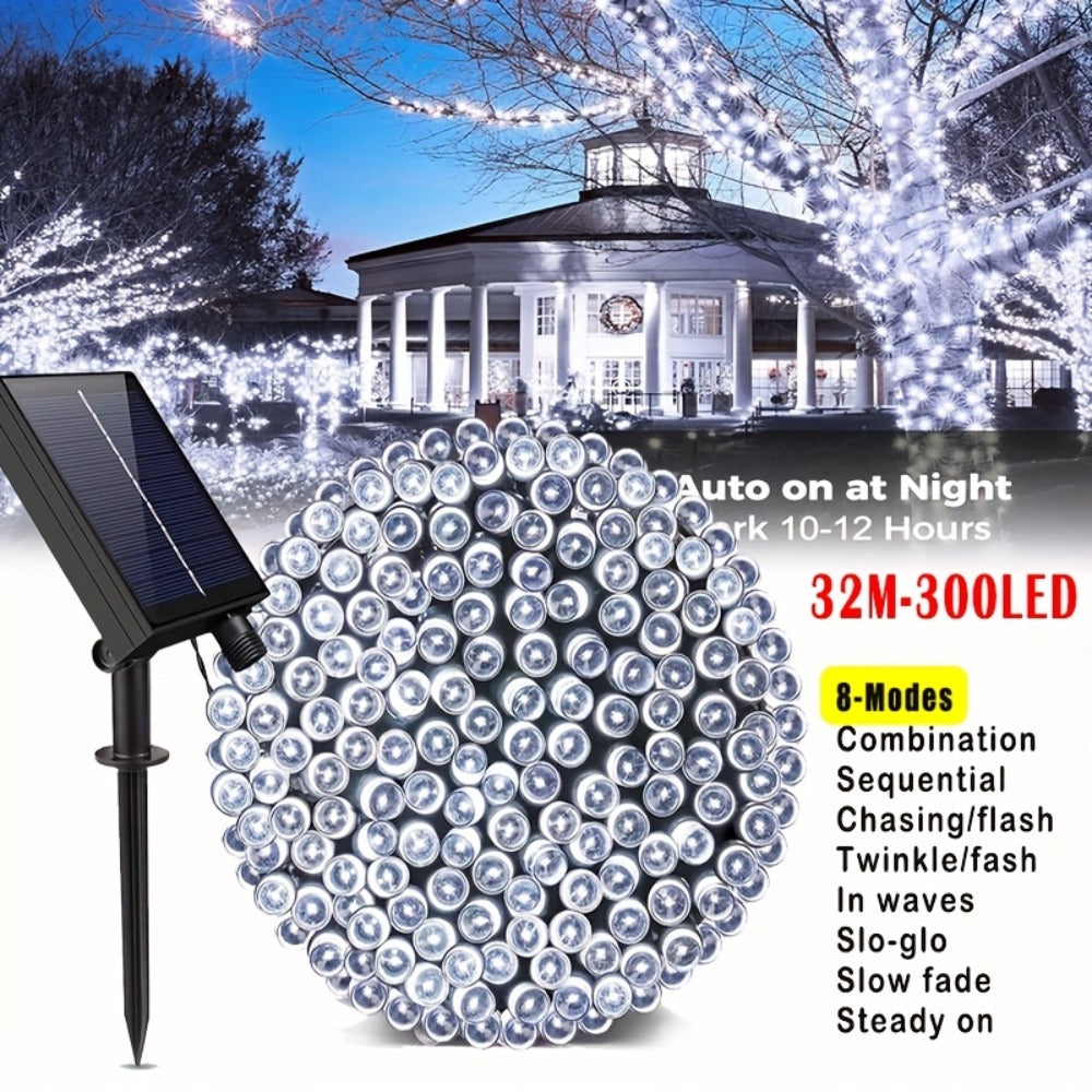 Solar String Lights Outdoor LED – 39/50/72/100/105FT Spherical Bulb & Warm/Cool White with Remote Control | IP65 Waterproof 12-Hour Solar Powered Fairy Lights for Patio, Garden & F - product image 12