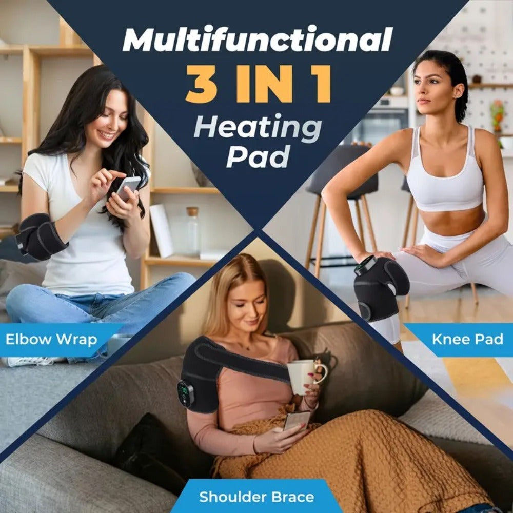 Knee Massager with Heat – 3-Level Heating Pad for Knee Pain Relief, Joint & Muscle Warmth, Anti-Slip Breathable Knee Brace for Men & Women - product image 8