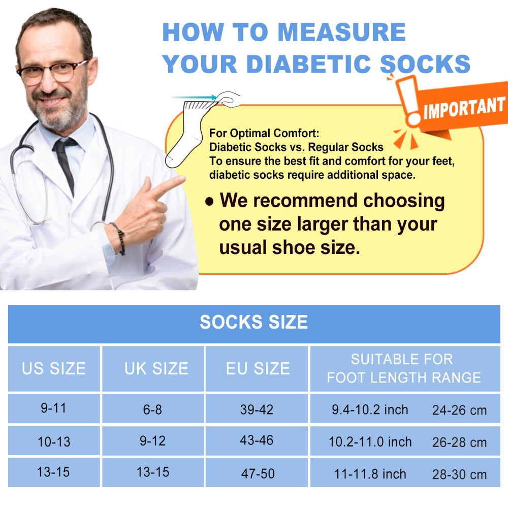 Diabetic Socks for Men & Women, 12 Pairs Non-Binding Wide Top Ankle Socks with Extra Cushioned Sole, Seamless Toe, Soft Cotton Comfort Socks for Sensitive Feet, Black & White - product image 10