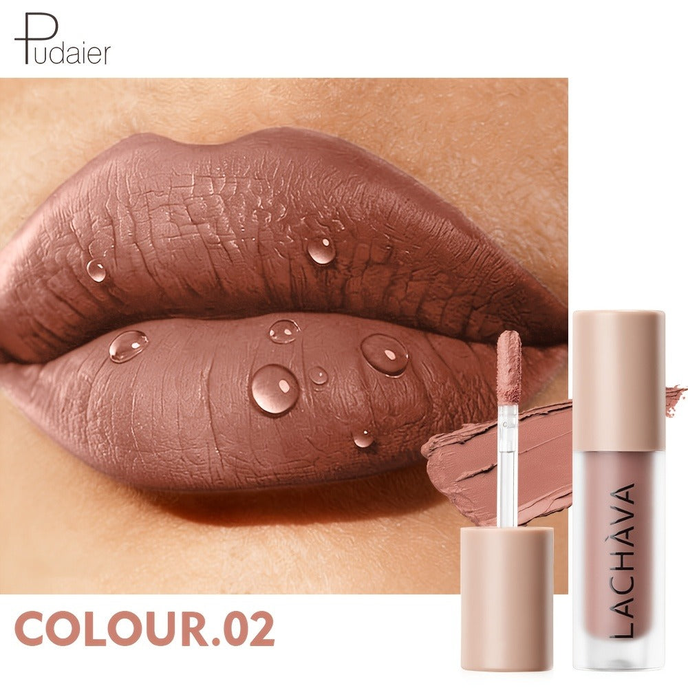 Matte Liquid Lipstick for Women — Velvet Soft Non-Drying Waterproof Long-Lasting Formula, Highly Pigmented Full Coverage Lip Color in Nude Brown Pink Red Purple Gold Shades - product image 8