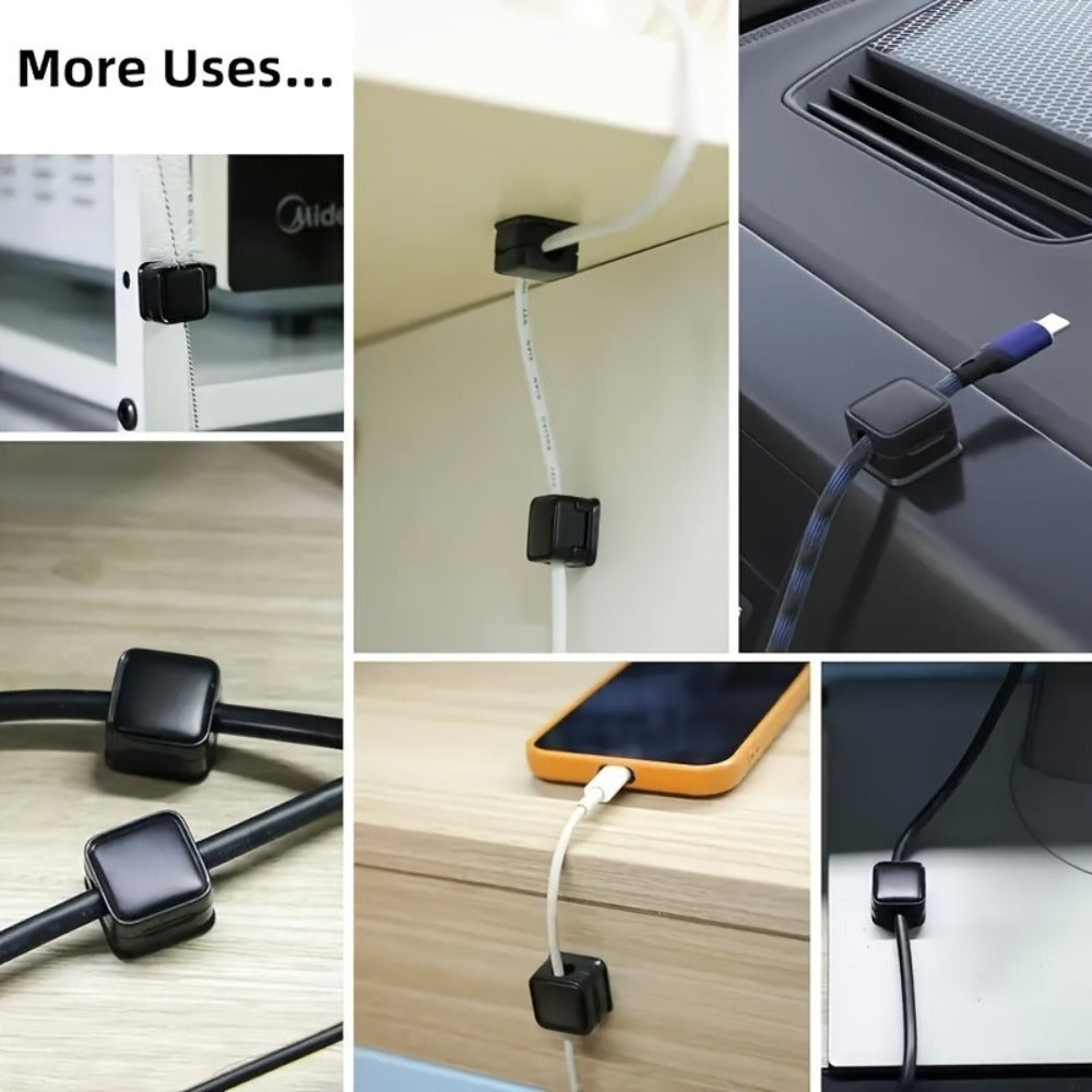 Silicone Cable Clips Self-Adhesive 16 Pcs – Reusable Cable Organizer & Wire Management for Desk, Car & Office, Universal Data Cable Holder, High-Elasticity Wear-Resistant, for Tech - product image 8