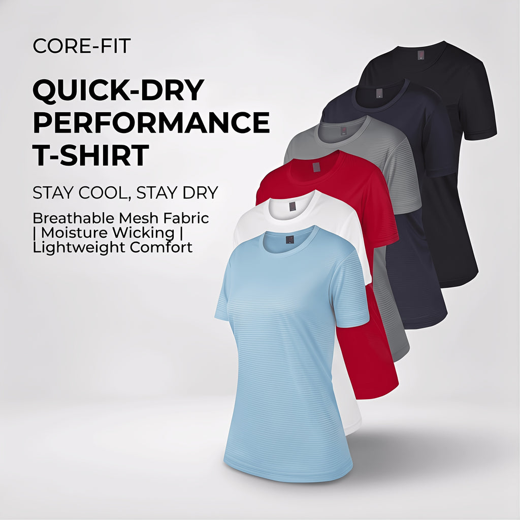 Women's 6-Pack Performance T-Shirts - Breathable, Moisture-Wicking, and Skin-Friendly for, Outdoor, and Everyday Comfort - product image 10