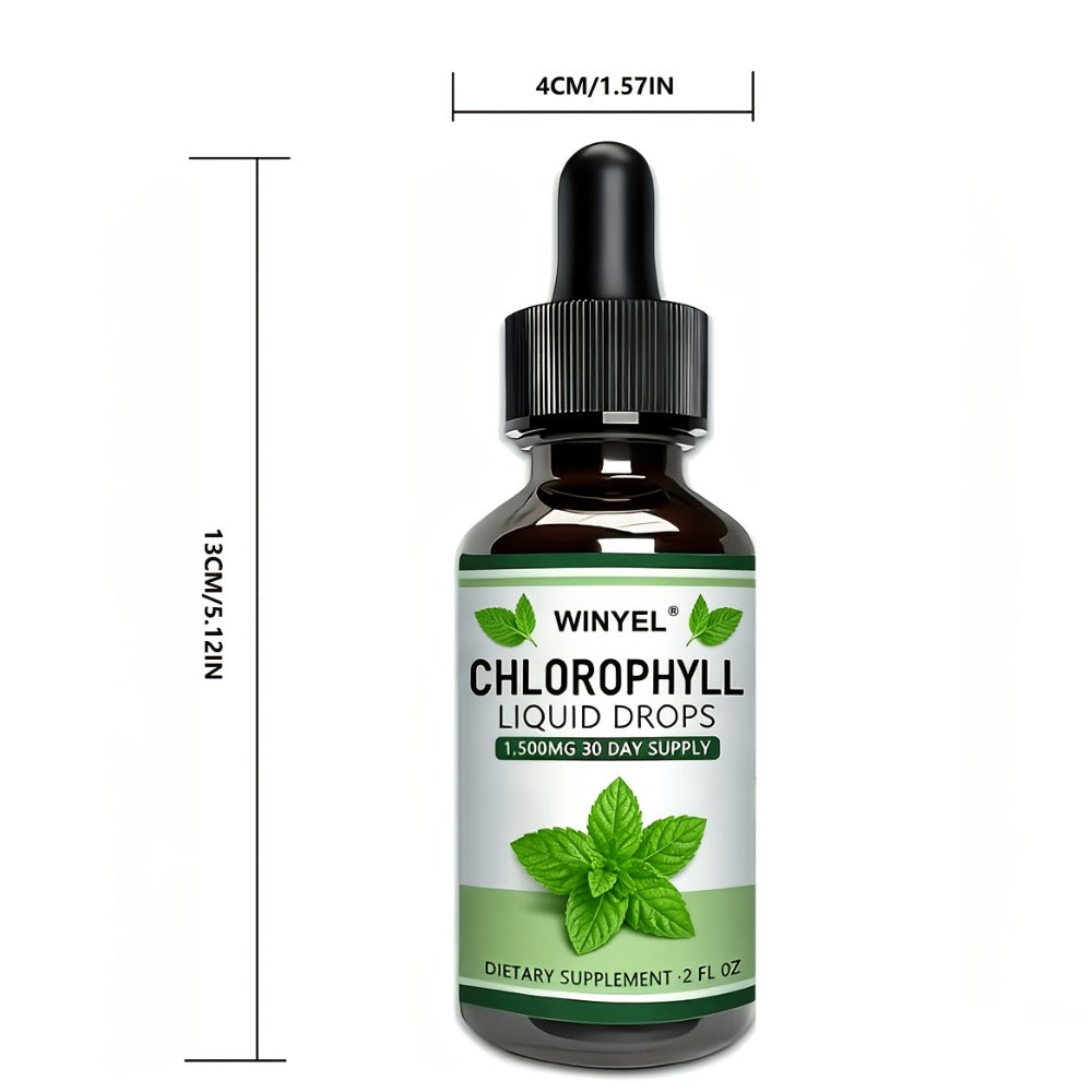 Liquid Chlorophyll Drops Supplement for Internal Deodorant Body Odor Control Detox Skin Clarity & Natural Energy — Alkalizing Antioxidant Plant-Based Daily Wellness for Women & Men - product image 7