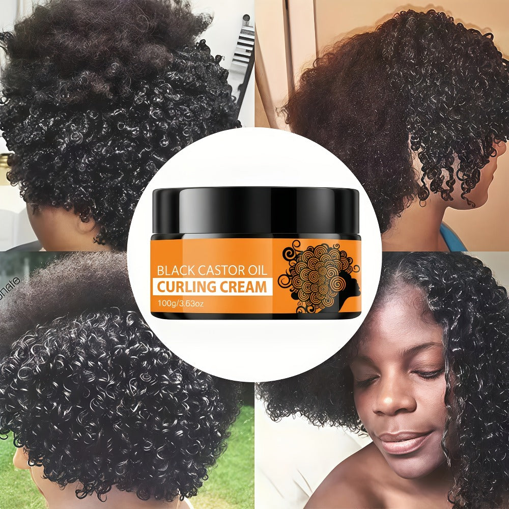 Castor Oil Curl Defining Cream 2-Pack — Deep Moisture Repair Curl Styler with Rosemary & Coconut Oil, Frizz Control, Elastin Boost for Wavy Curly Coarse Hair, Holiday Gift Set - product image 6
