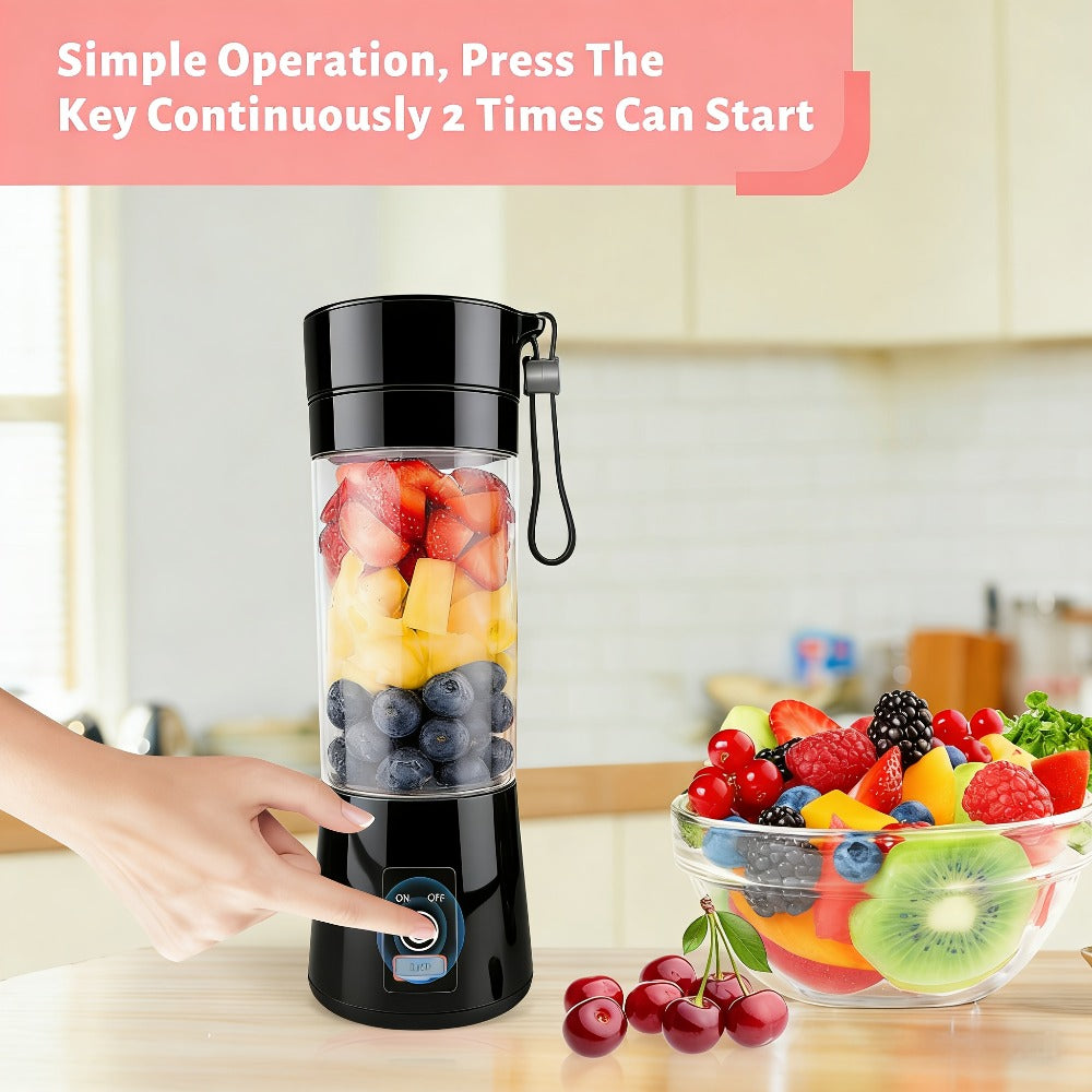 Mini Blender USB Rechargeable 380ml - 6-Blade 22000RPM High-Speed Portable Blender Cup, 304 Stainless Steel, Self-Cleaning, for Smoothies, Shakes & Protein Drinks, Home, Office & T - product image 12