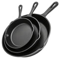 Cast Iron Skillet Set 3pcs - Non-Stick with Drip Spout, Pre-Seasoned Cookware for Holiday Cooking RV Campfire Outdoor Grilling, Heavy Duty Kitchen Frying Pan Set - product image 18