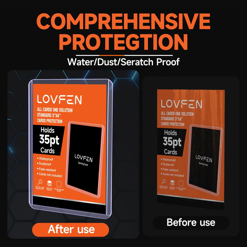 100/200/500/2000 Count Regular Top Loading Card Holders for Baseball Football Sports Trading Cards | Card Toploads & Sleeves 3x4 Hard Plastic Combo