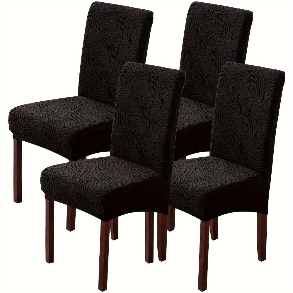 Dining Chair Covers Stretch Jacquard Slipcovers Removable Washable Chair Protector for Kitchen Hotel Restaurant Set of 4 or 6 - product image 11