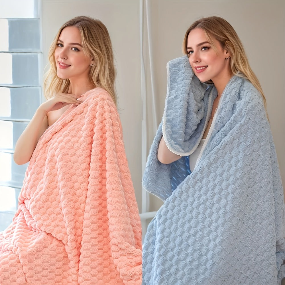 Waffle Weave Bath Towels Set 4 Pack or 8 Pack - Ultra Soft Super Absorbent Quick Dry Microfiber Moire Textured Towels | Spa Gym Travel Daily Use | Multi-Color Sets Gray Pink Blue B - product image 8