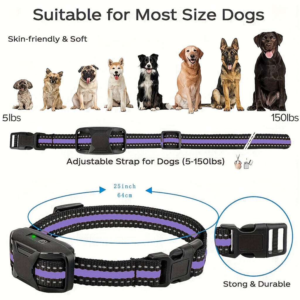 Dog Training Collar with Remote 3300ft Range – Adjustable Nylon Strap for Small to Large Dogs 5 – Rechargeable E-Collar with Vibration, Static & Beep Modes - product image 2
