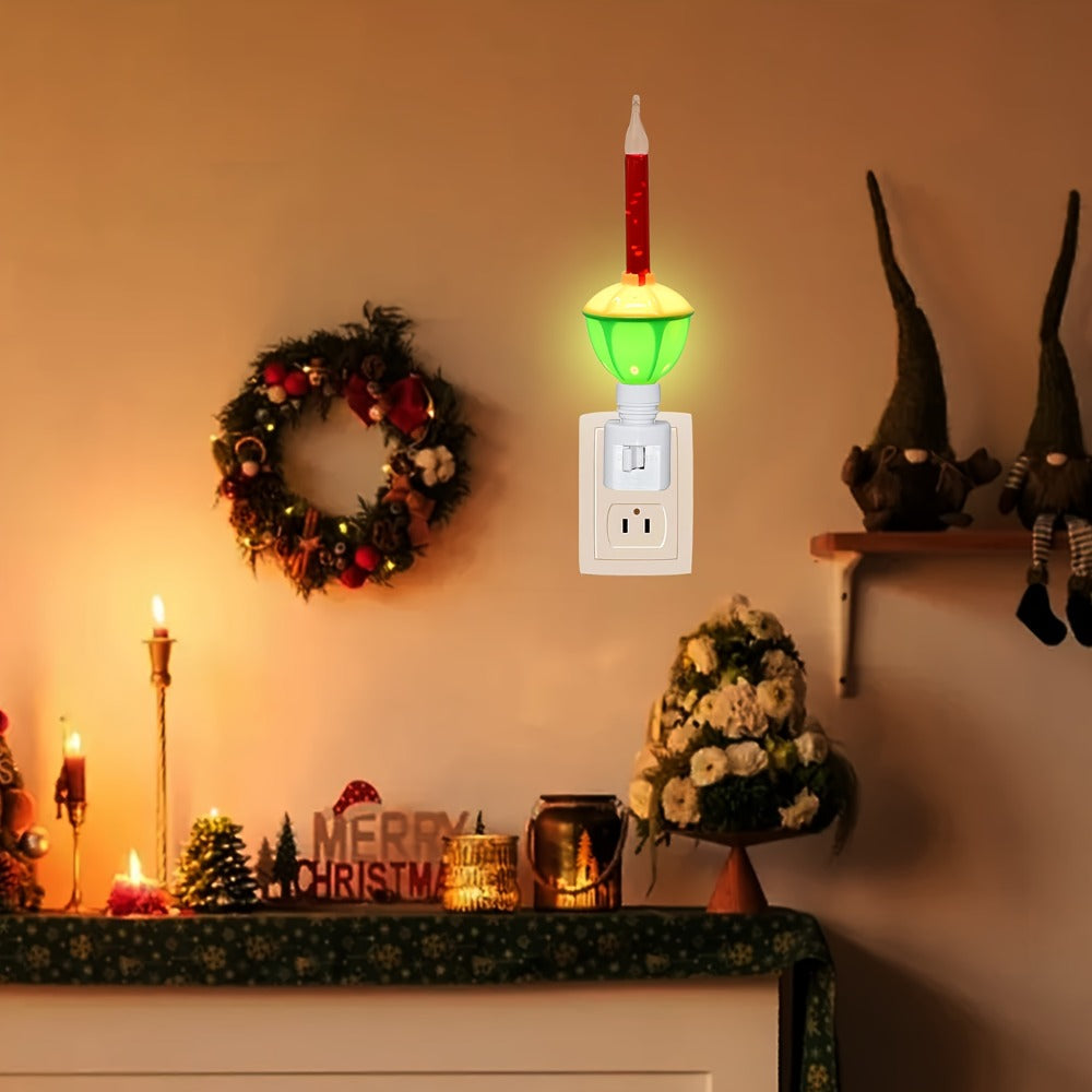 Christmas Bubble Lights 2 Pack Traditional Multi-Color Bubble Liquid Night Lights Plug-In Wall Light for Christmas Tree Thanksgiving Living Room Bedroom Corridor Holiday Decoration - product image 8