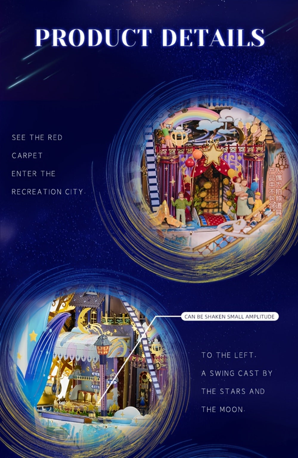 3D Metal Model Kit MU Star Playground | Handcrafted Garden Scene DIY Puzzle for Teens & Adults Ages 14+, Unique Birthday Christmas Valentine's Day Gift for - product image 16