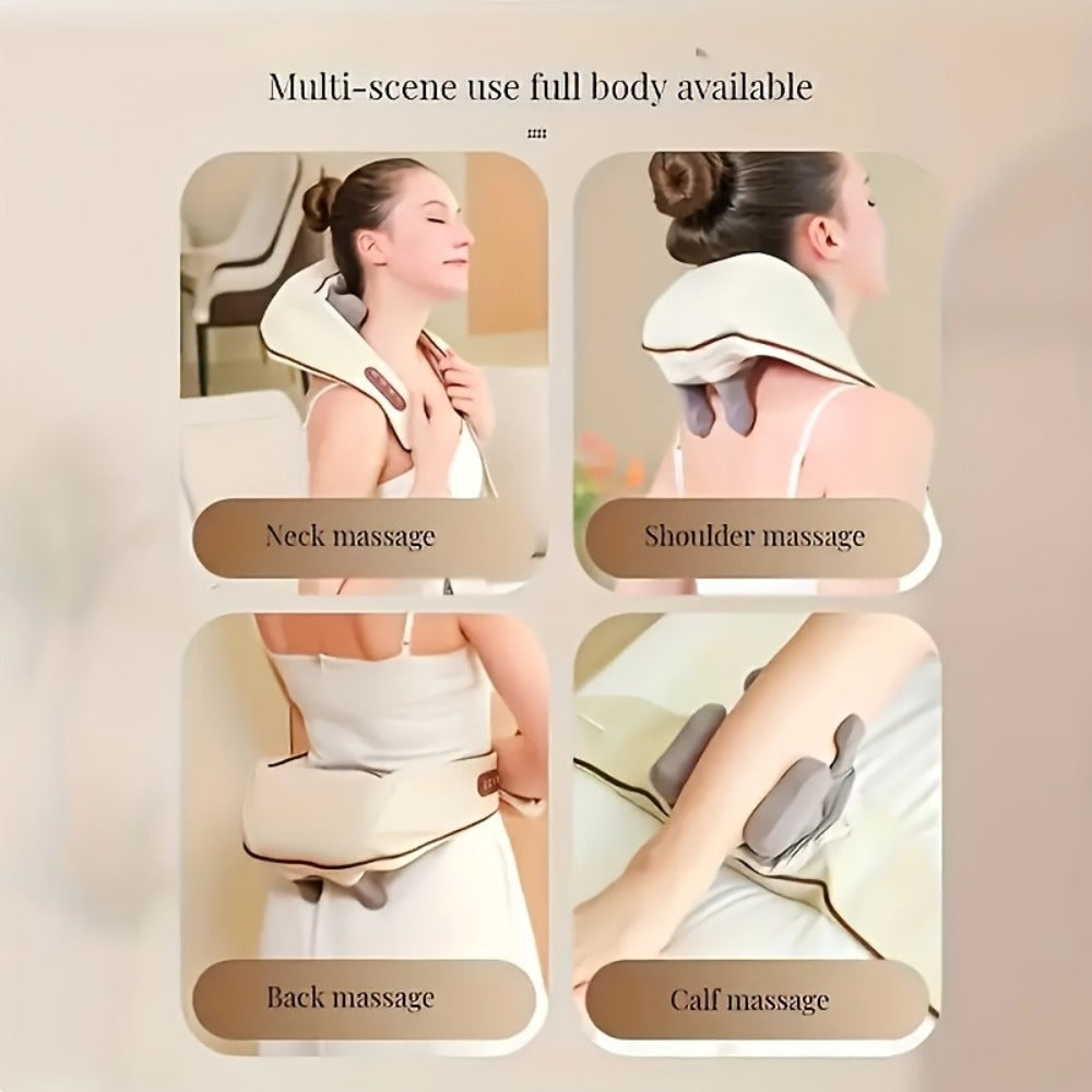 Neck Shoulder Massage Pillow 8D Deep Kneading Wireless Electric Back Massager Simulates Human Hands for Neck Shoulder Back Pain Relief Gift for Women Men - product image 14