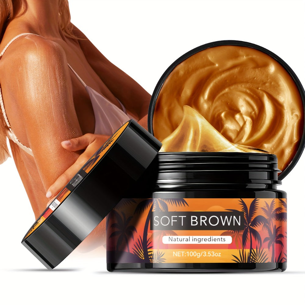 Self Tanning Cream Glycerin Coconut 200ml — Streak-Free Natural Glow Moisturizing Fake Tan Lotion Low-Allergy for Dry Sensitive Skin Beach Outdoor Year-Round Sun-Kissed Tan Women M - product image 9
