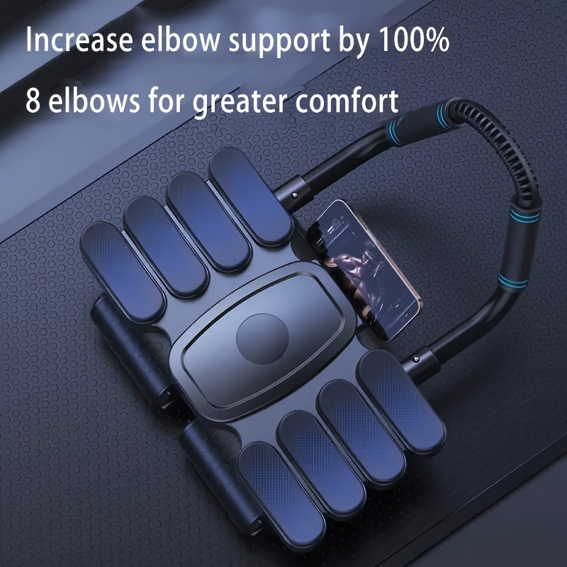 Ab Wheel Roller Automatic Rebound 8-Elbow Design | Core & Full Body Workout Abdominal Wheel with Phone Holder | Durable PP Material Home Gym Exercise for Waist - product image 7