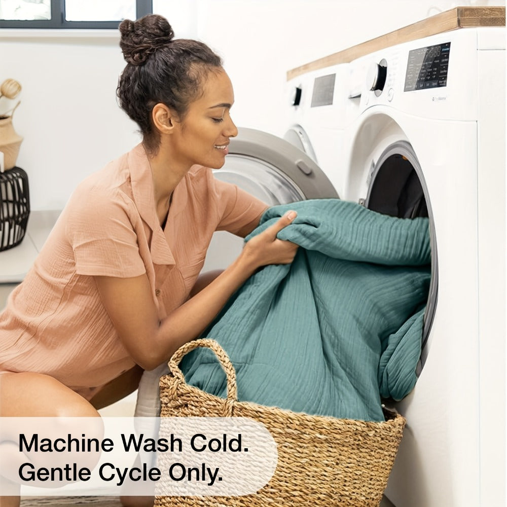 Muslin Blanket 100% Cotton 6-Layer – Breathable Soft Gauze Throw for Couch & Bed, All Season, Machine Washable, 13 Colors, 5 Sizes - product image 30