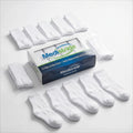 Multicolor Diabetic Crew Socks 12 Pairs Cotton Non-Binding Neuropathy Seamless Cushioned Loose Fit for Men Women Sensitive Feet Edema White Black Grey Size 9-11 10-13 - product image 12