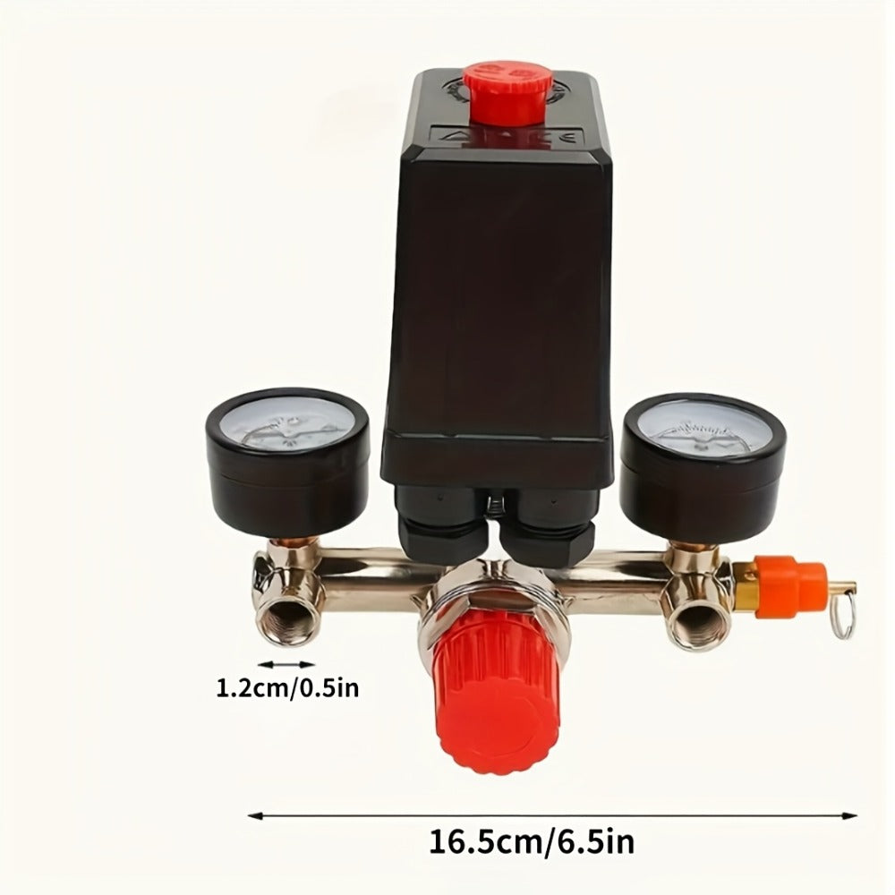Air Compressor Pressure Switch Manifold Kit with Regulator Gauge Valve Bracket Assembly – Complete Control System for Air Pump - product image 3