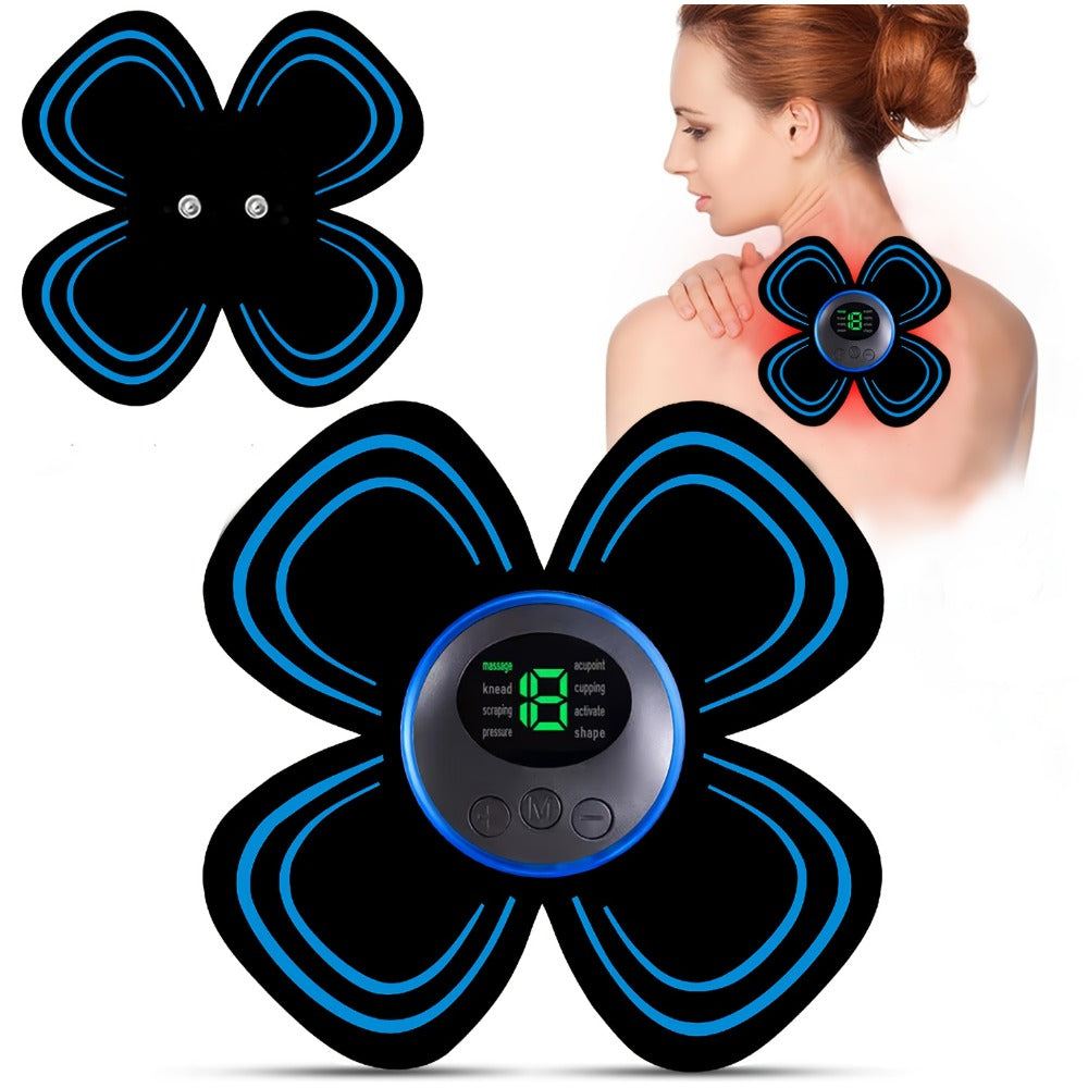 EMS Muscle Stimulator Massager Patch – Full Body Electric Massage Device with 8 Modes & 19 Intensity Levels for Shoulder, Arm, Leg, Waist & Cervical Spine Pain Relief - product image