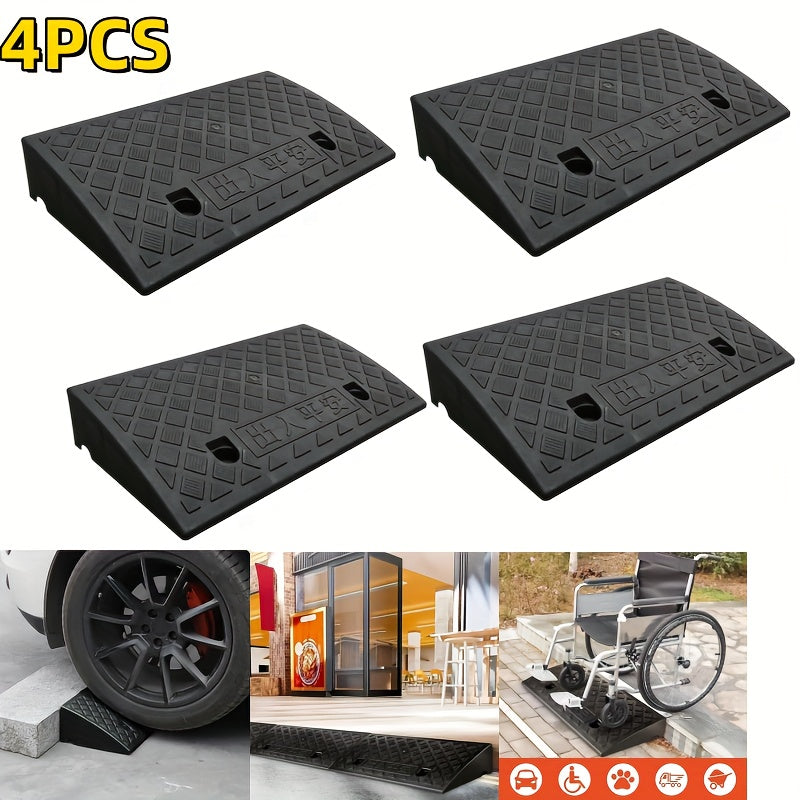 Curb Ramp Heavy Duty Plastic 3000 lb Portable Lightweight for Car SUV Motorcycle Bike Wheelchair Scooter Driveway Sidewalk Loading Dock Garage Outdoor Use Mobility Aid Ramp 2/4 Pac - product image 17