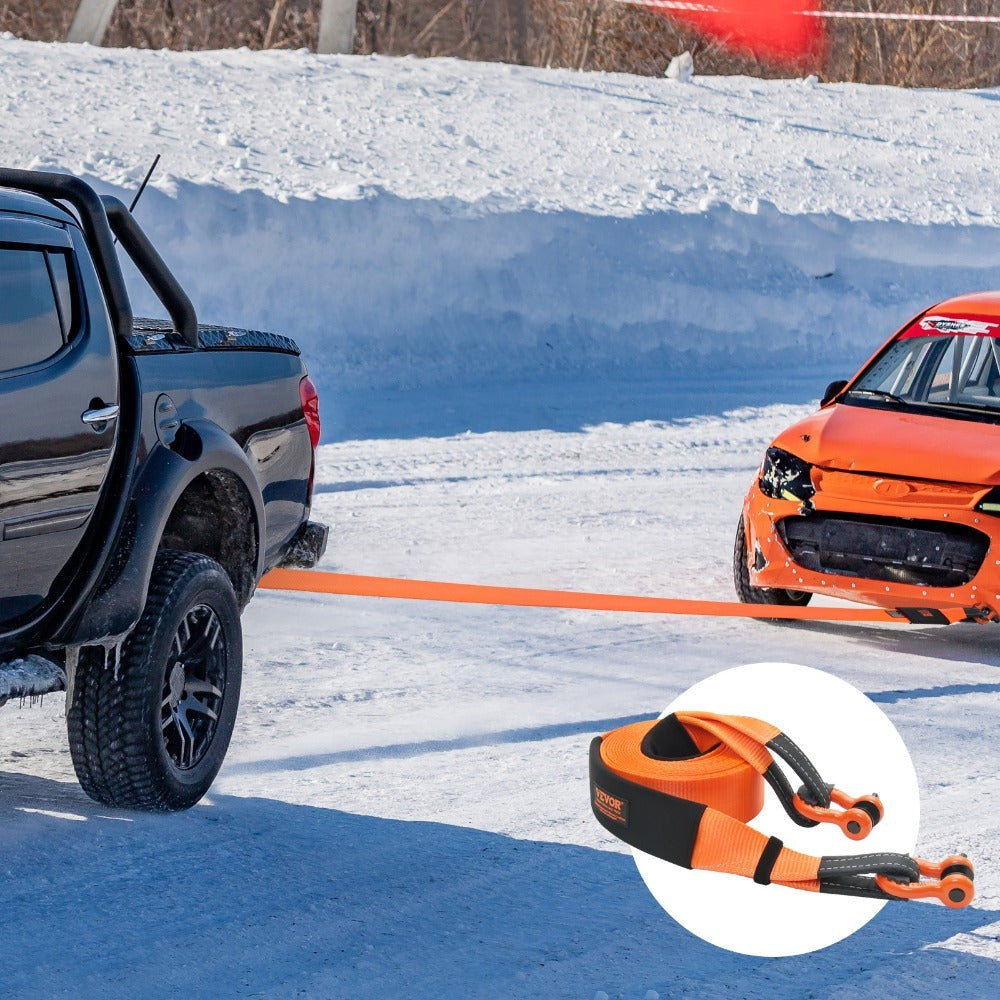 Tow Strap Recovery Kit 3 Inch x 30 ft 36000 lbs Breaking Strength Triple Reinforced Loop Protective Sleeves D-Ring Shackles Storage Bag for Truck Jeep SUV ATV Off Road - product image 9