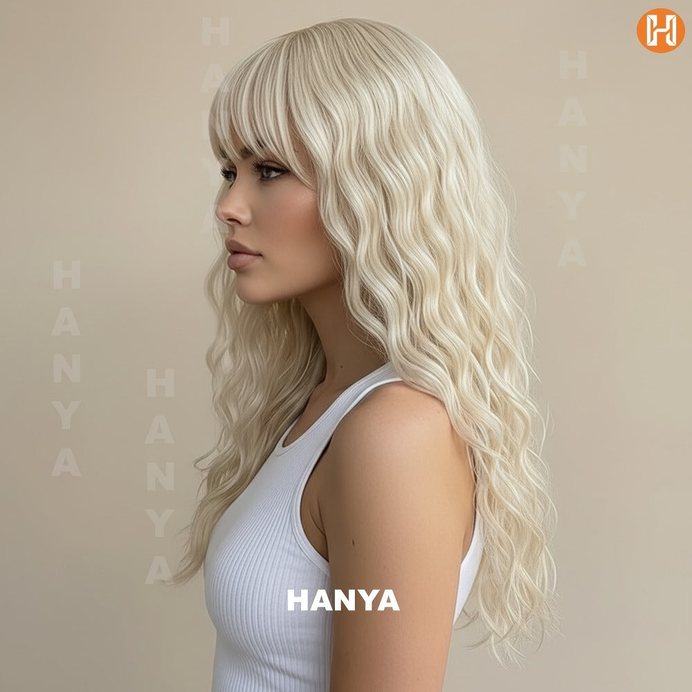 Heat Resistant Synthetic Wig Long 24 Inch 6 Colors Dark Brown Ivory Light Golden for Women Daily Wear Party Holiday Beginner Friendly Natural Look - product image 30