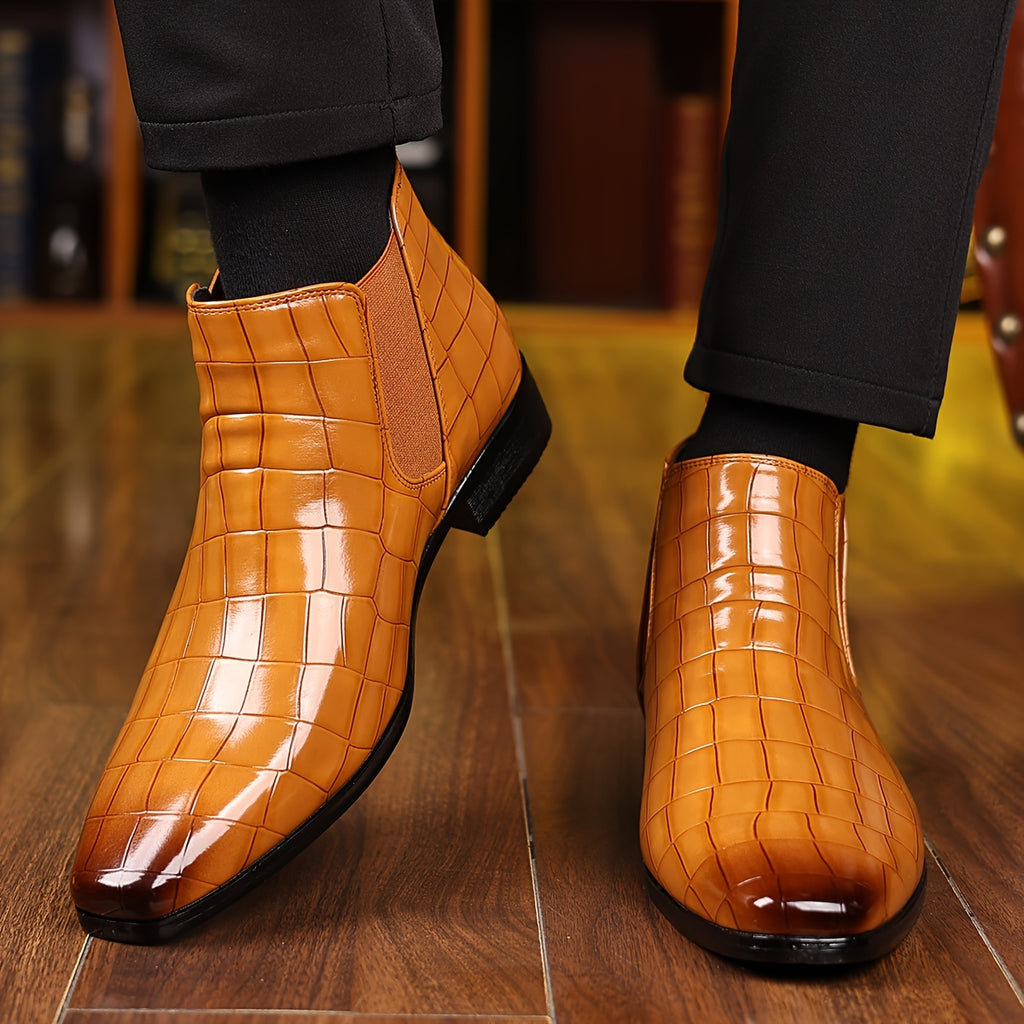 2207 Men's Checkered Pattern Boots - product image 5