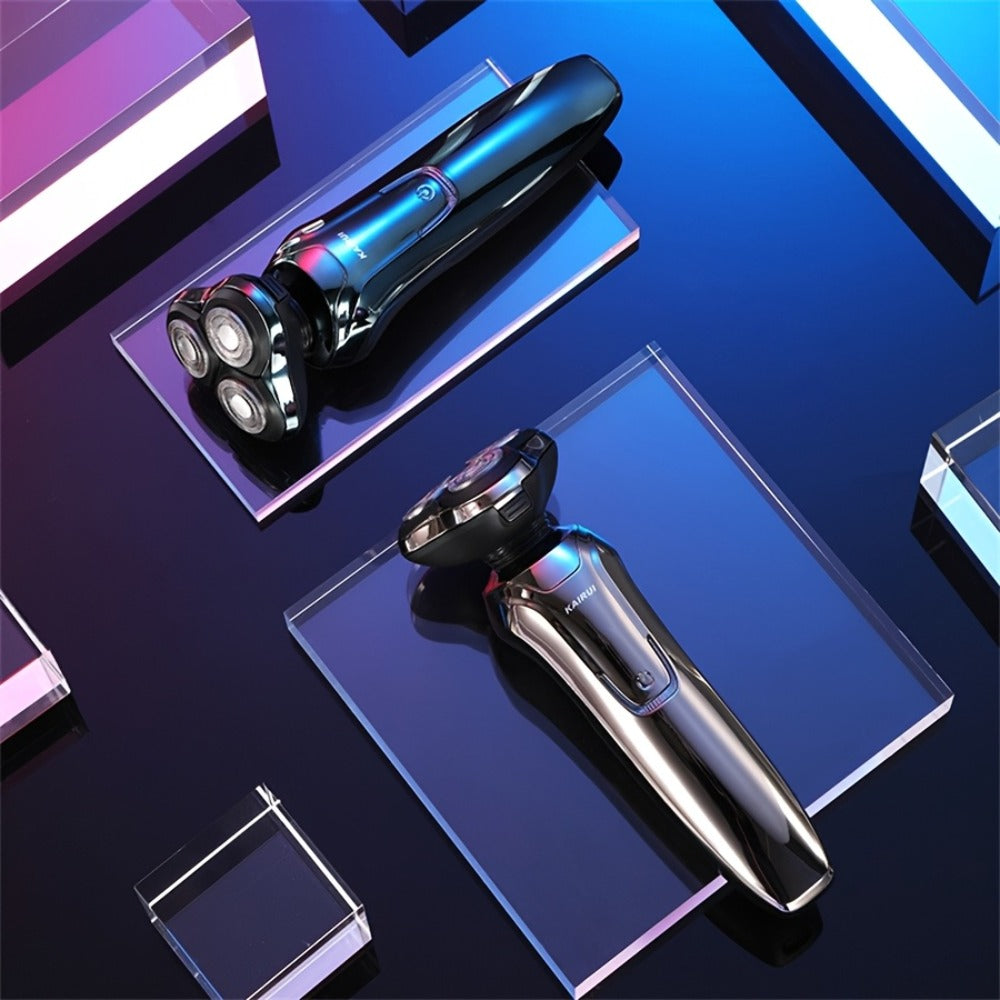 Electric Shaver for Men 4D Floating Triple Blade Waterproof — Wet Dry Razor with LED Battery Display & Type-C Fast Charging, High-End Close Shave Grooming Gift for Dad Husband - product image 2