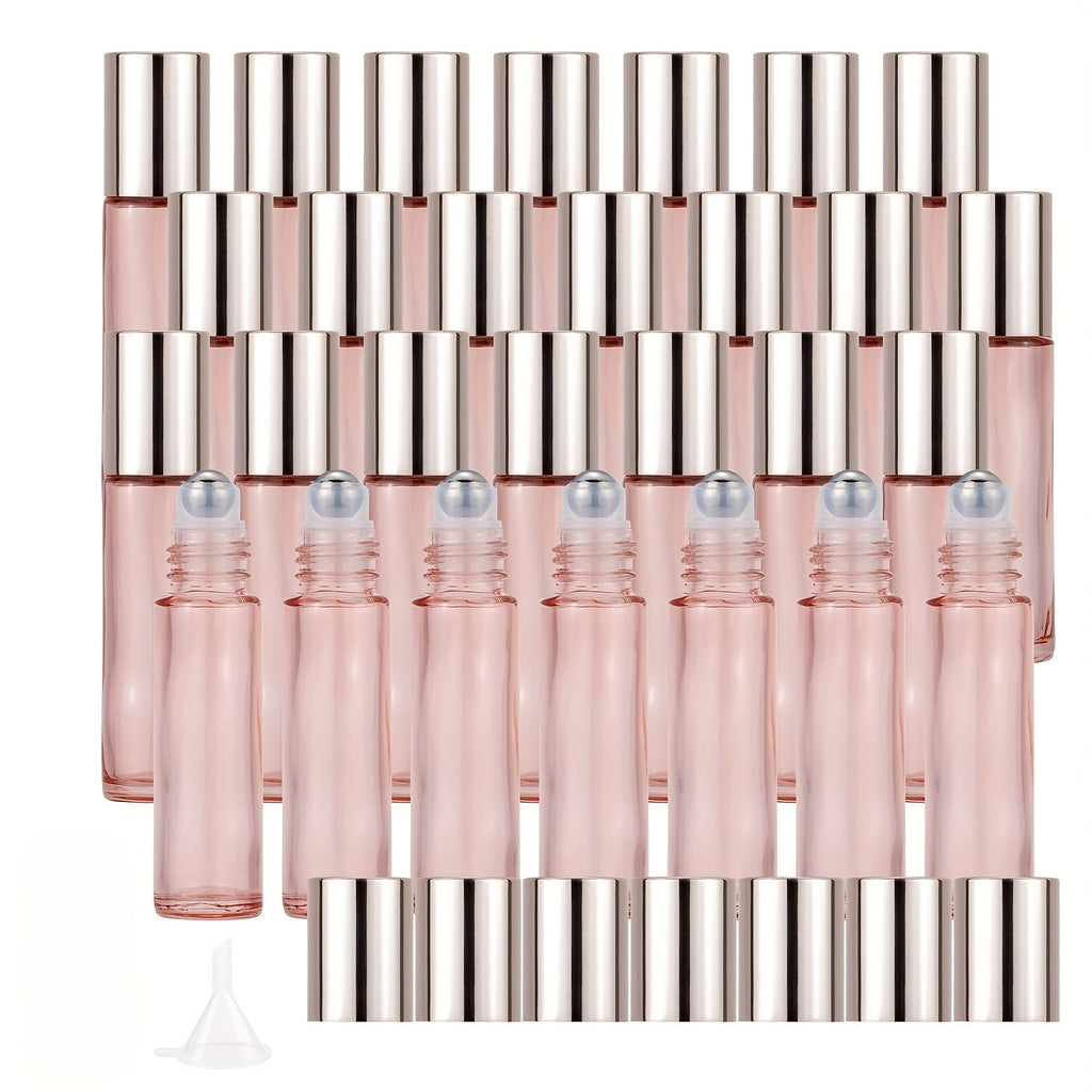 Glass Roller Bottles for Essential Oils 28 Pack 10ml – Bulk Refillable Roll-On Perfume Containers with Stainless Steel Roller Balls, Opener & Funnel, Leak-Proof Travel Bottles for  - product image 8
