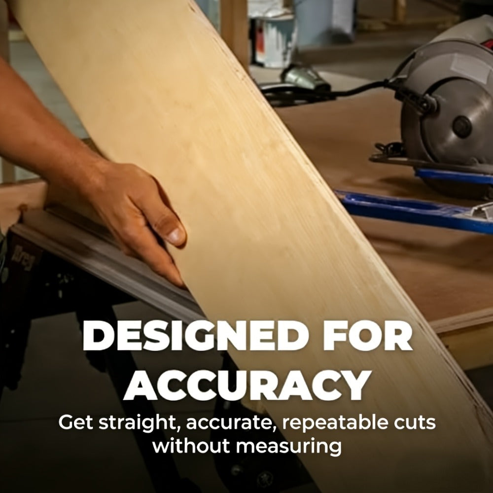 Circular Saw Guide Rail Heavy Duty Metal Manual Precision Cutting Tool for DIY Woodworking Construction Straight Cut Guide No Electricity Required Stable Durable Design - product image 8