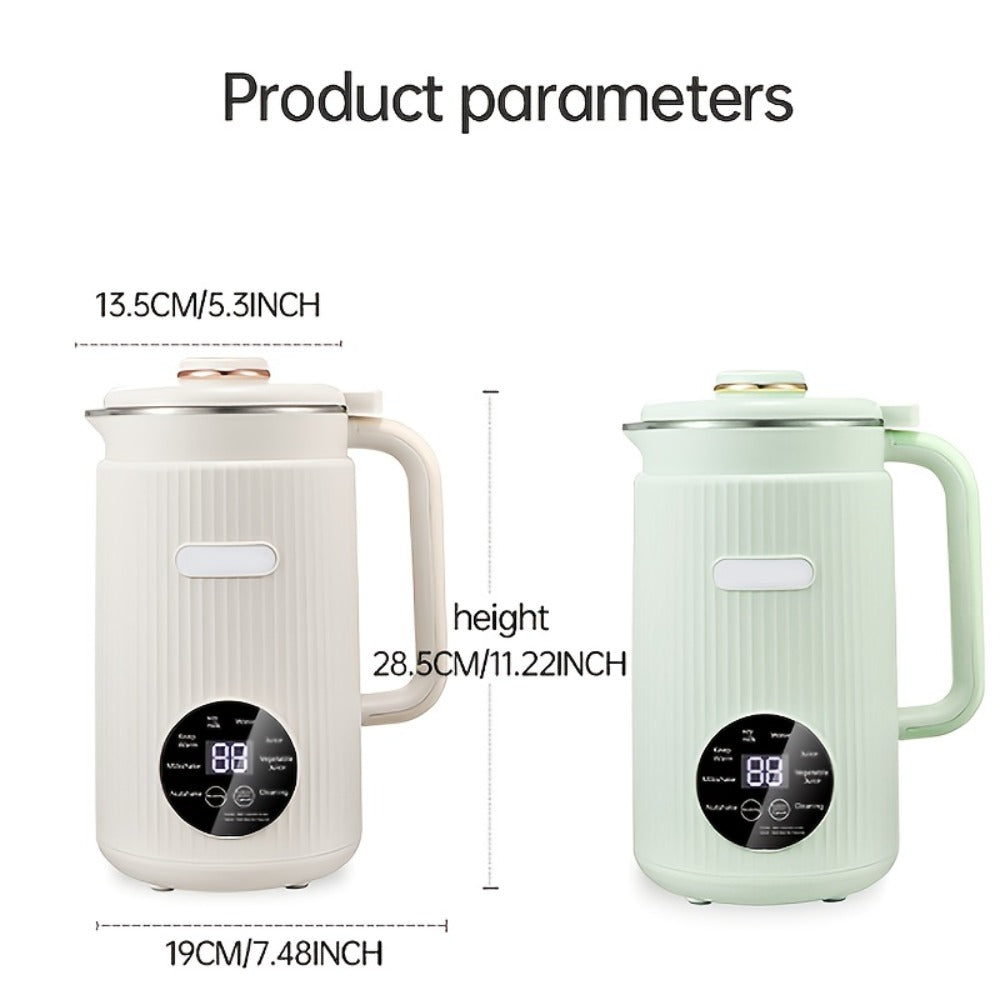 8-in-1 Nut Milk Maker 35oz 8-Blade - Almond Oat Soy Coconut Plant-Based Milk Machine with Delay Start Keep Warm Self-Cleaning Boil Water Function - Non-Dairy Beverage Blender Soy M - product image 2